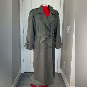 London Fog Olive Women's Trench Coat